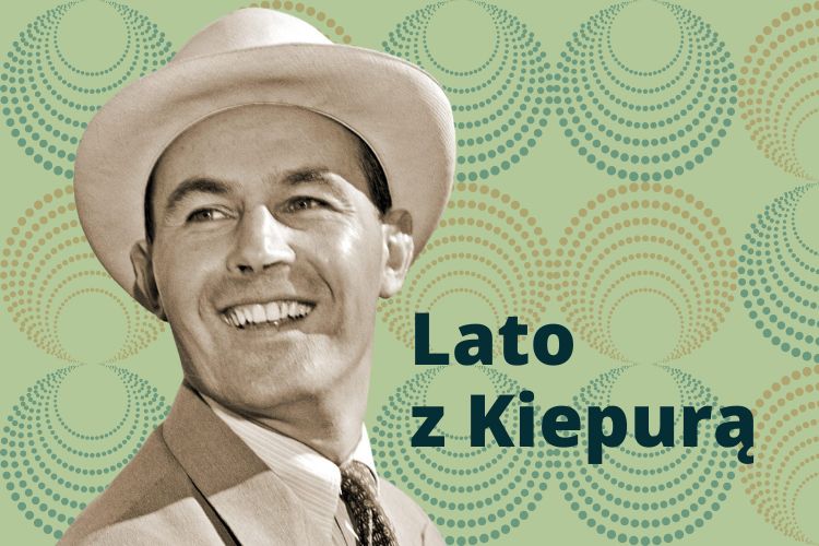 plakat lato z kiepurą