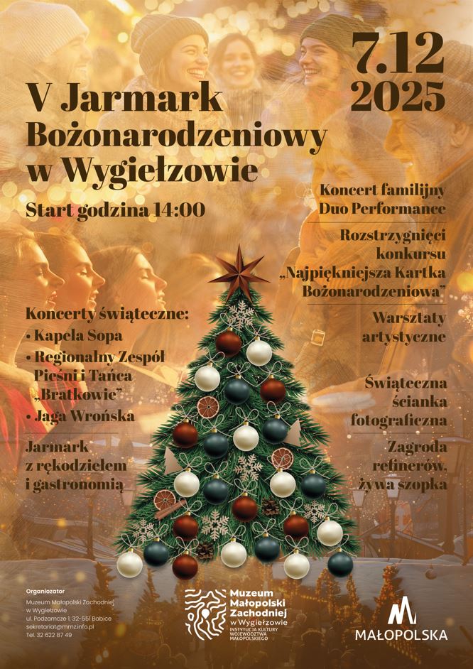 plakat jarmark bożonarodzeniowy