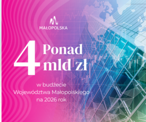 baner promujący budżet województwa małopolskiego