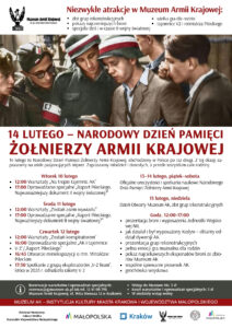 Plakat promujący obchody Narodowego Dnia Pamięci Żołnierzy Armii Krajowej