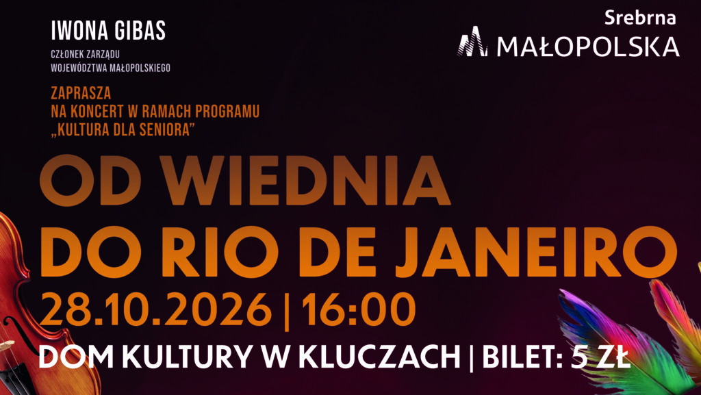 Koncert w ramach kultury dla seniora, Dom Kultury w kluczach 28 listopada g. 16:00